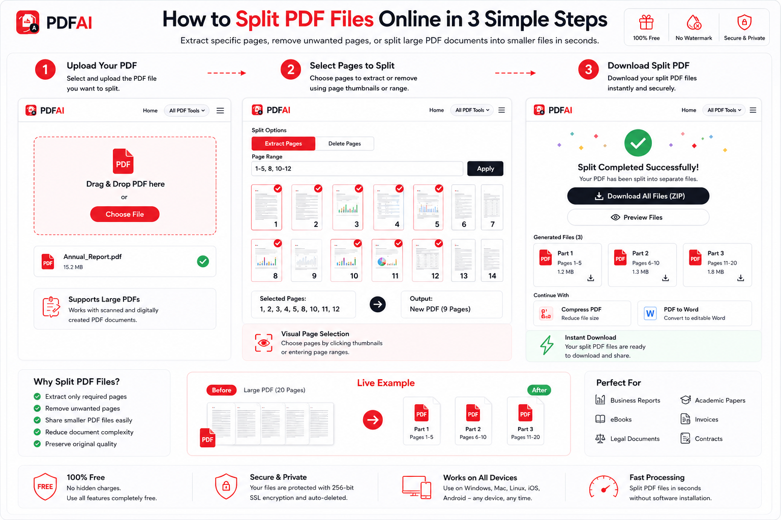 How to Split PDF Pages Online Step by Step Guide