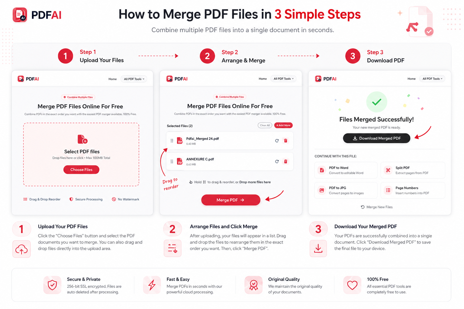 How to Merge PDF Files Online Step by Step Guide